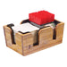 Cal-Mil 3499-99 Wood Bar Organizer w/ (3) Compartments, Brown-cityfoodequipment.com