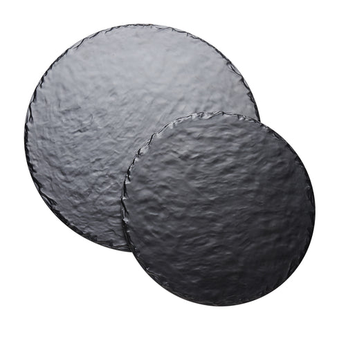 Cal-Mil 3502-12-65M 12" Round Display Tray - Melamine, Slate-cityfoodequipment.com