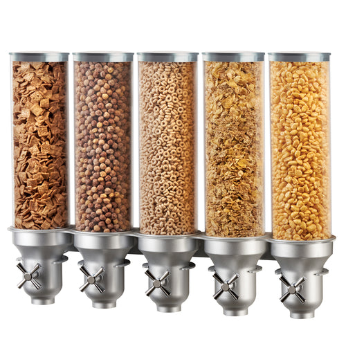 Cal-Mil 3520-5-39 Wall Mount Cereal Dispenser, (5) 4 1/2 liter Hoppers-cityfoodequipment.com