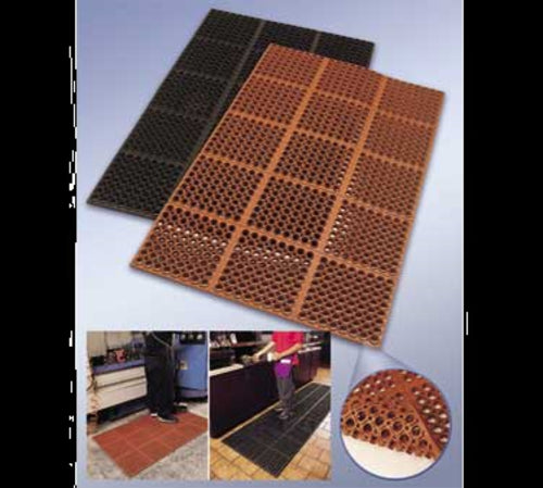 Cactus Mat 3525-R3 VIP Tuffdek Anti Fatigue Mat - 3' x 3', Red-cityfoodequipment.com