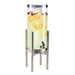 Cal-Mil 3565-3-55 3 gal Beverage Dispenser w/ Ice Tube - Plastic Container, Stainless Base-cityfoodequipment.com