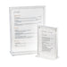 Cal-Mil 3567-811 Tabletop Menu Card Holder - 8 1/2" x 11", Plastic, Clear-cityfoodequipment.com