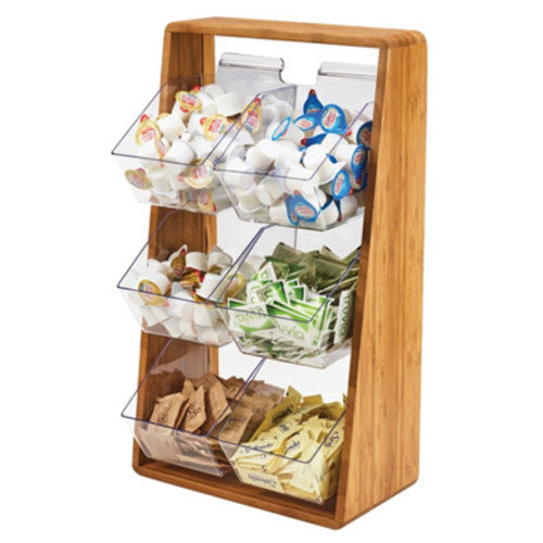 Cal-Mil 3569-6-60 Condiment Organizer w/ (6) Bins - Brown-cityfoodequipment.com