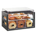 Cal-Mil 3624-96 4 Section Pastry Display Case - Midnight Bamboo/Acrylic-cityfoodequipment.com