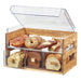 Cal-Mil 3624-99 4 Section Pastry Display Case - Reclaimed Wood/Acrylic-cityfoodequipment.com