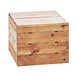 Cal-Mil 3628-10-99 12" Square Buffet Riser - 18"H, Reclaimed Wood-cityfoodequipment.com
