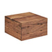 Cal-Mil 3628-7-78 12" Square Buffet Riser - 7"H, Walnut-cityfoodequipment.com