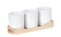 Cal-Mil 3647-32-71 Condiment Organizer w/ (3) Bins - Blonde-cityfoodequipment.com