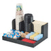 Cal-Mil 3664-13 9 Section Organizer - 14" x 11" x 6 1/2", Plastic, Black-cityfoodequipment.com
