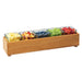 Cal-Mil 3682-205-99 Rectangular 5 Compartment Condiment Jar Display - Clear/Brown-cityfoodequipment.com