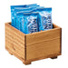 Cal-Mil 3682-55-99 5" Square Stacking Display Bin - 3 1/4"H, Reclaimed Wood-cityfoodequipment.com