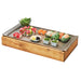 Cal-Mil 3699-1123-99 Rectangular Cooling Tub - 23"L x 12 1/2"W x 3 1/2"H, Reclaimed Wood-cityfoodequipment.com