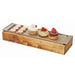 Cal-Mil 3699-623-99 Madera Cold Concept Base Cooling Tub - 23"L x 7 3/4"W x 3 1/2"H, Reclaimed Wood-cityfoodequipment.com
