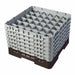 Cambro 36S1114167 Camrack™ Glass Rack w/ (36) Compartments - (6) Gray Extenders, Brown-cityfoodequipment.com