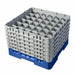 Cambro 36S1114168 Camrack™ Glass Rack w/ (36) Compartments - (6) Gray Extenders, Blue-cityfoodequipment.com
