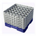 Cambro 36S1114186 Camrack™ Glass Rack w/ (36) Compartments - (6) Gray Extenders, Navy Blue-cityfoodequipment.com