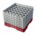 Cambro 36S1114416 Camrack™ Glass Rack w/ (36) Compartments - (6) Gray Extenders, Cranberry-cityfoodequipment.com