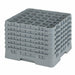 Cambro 36S1214151 Camrack™ Glass Rack w/ (36) Compartments - (6) Gray Extenders, Soft Gray-cityfoodequipment.com