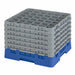Cambro 36S1214168 Camrack™ Glass Rack w/ (36) Compartments - (6) Gray Extenders, Blue-cityfoodequipment.com