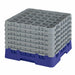 Cambro 36S1214186 Camrack™ Glass Rack w/ (36) Compartments - (6) Gray Extenders, Navy Blue-cityfoodequipment.com