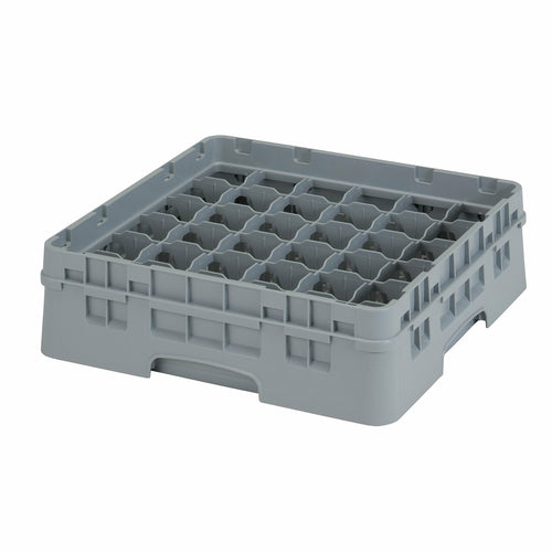Cambro 36S318151 Camrack™ Glass Rack w/ (36) Compartments - (1) Gray Extender, Soft Gray-cityfoodequipment.com
