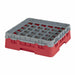 Cambro 36S318163 Camrack™ Glass Rack w/ (36) Compartments - (1) Gray Extender, Red-cityfoodequipment.com