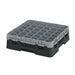 Cambro 36S418110 Camrack™ Glass Rack w/ (36) Compartments - (1) Gray Extender, Black-cityfoodequipment.com