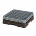 Cambro 36S418167 Camrack™ Glass Rack w/ (36) Compartments - (1) Soft Gray Extender, Brown-cityfoodequipment.com