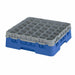 Cambro 36S418168 Camrack™ Glass Rack w/ (36) Compartments - (1) Soft Gray Extender, Blue-cityfoodequipment.com
