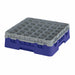 Cambro 36S418186 Camrack™ Glass Rack w/ (36) Compartments - (1) Gray Extender, Navy Blue-cityfoodequipment.com