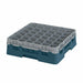 Cambro 36S418414 Camrack™ Glass Rack w/ (36) Compartments - (1) Gray Extender, Teal-cityfoodequipment.com