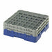 Cambro 36S434168 Camrack™ Glass Rack w/ (36) Compartments - (2) Gray Extenders, Blue-cityfoodequipment.com