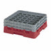 Cambro 36S434416 Camrack™ Glass Rack w/ (36) Compartments - (2) Gray Extenders, Cranberry-cityfoodequipment.com