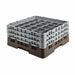 Cambro 36S534167 Camrack™ Glass Rack w/ (36) Compartments - (2) Gray Extenders, Brown-cityfoodequipment.com