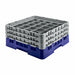 Cambro 36S534186 Camrack™ Glass Rack w/ (36) Compartments - (2) Gray Extenders, Navy Blue-cityfoodequipment.com