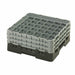 Cambro 36S638110 Camrack™ Glass Rack w/ (36) Compartments - (3) Gray Extenders, Black-cityfoodequipment.com
