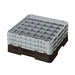 Cambro 36S638167 Camrack™ Glass Rack w/ (36) Compartments - (3) Gray Extenders, Brown-cityfoodequipment.com