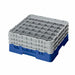 Cambro 36S638168 Camrack™ Glass Rack w/ (36) Compartments - (3) Gray Extenders, Blue-cityfoodequipment.com