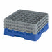Cambro 36S738168 Camrack™ Glass Rack w/ (36) Compartments - (3) Gray Extenders, Blue-cityfoodequipment.com