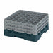 Cambro 36S738414 Camrack™ Glass Rack w/ (36) Compartments - (3) Gray Extenders, Teal-cityfoodequipment.com