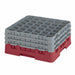 Cambro 36S738416 Camrack™ Glass Rack w/ (36) Compartments - (3) Gray Extenders, Cranberry-cityfoodequipment.com