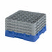 Cambro 36S900168 Camrack™ Glass Rack w/ (36) Compartments - (4) Gray Extenders, Blue-cityfoodequipment.com