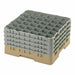 Cambro 36S900184 Camrack™ Glass Rack w/ (36) Compartments - (4) Gray Extenders, Beige-cityfoodequipment.com