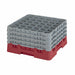 Cambro 36S900416 Camrack™ Glass Rack w/ (36) Compartments - (4) Gray Extenders, Cranberry-cityfoodequipment.com