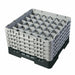 Cambro 36S958110 Camrack™ Glass Rack w/ (36) Compartments - (5) Gray Extenders, Black-cityfoodequipment.com