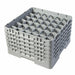 Cambro 36S958151 Camrack™ Glass Rack w/ (36) Compartments - (5) Gray Extenders, Soft Gray-cityfoodequipment.com