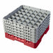 Cambro 36S958163 Camrack™ Glass Rack w/ (36) Compartments - (5) Gray Extenders, Red-cityfoodequipment.com