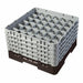 Cambro 36S958167 Camrack™ Glass Rack w/ (36) Compartments - (5) Gray Extenders, Brown-cityfoodequipment.com