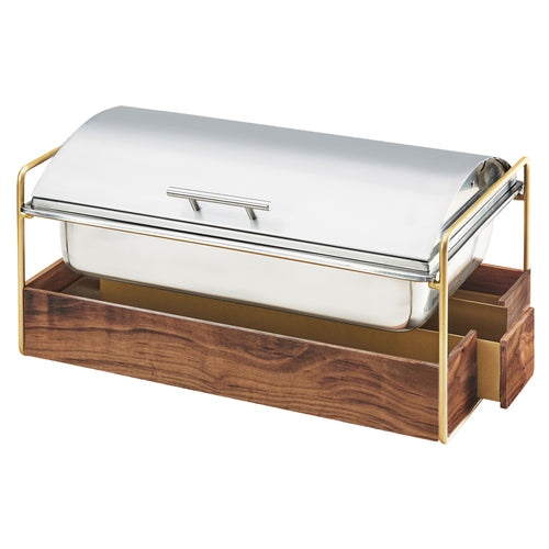 Cal-Mil 3705-46 Full Size Chafer w/ Hinged Lid & Chafing Fuel Heat-cityfoodequipment.com