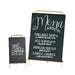Cal-Mil 3717-46-46 Tabletop Write-On Sign w/ Easel - 4" x 6", Brass-cityfoodequipment.com